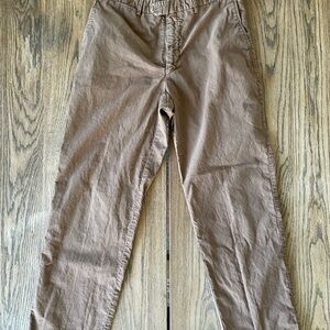 Canali Sportswear Men’s Brown 100% Cotton Pants Size 32 Made In Italy Inseam 29”
